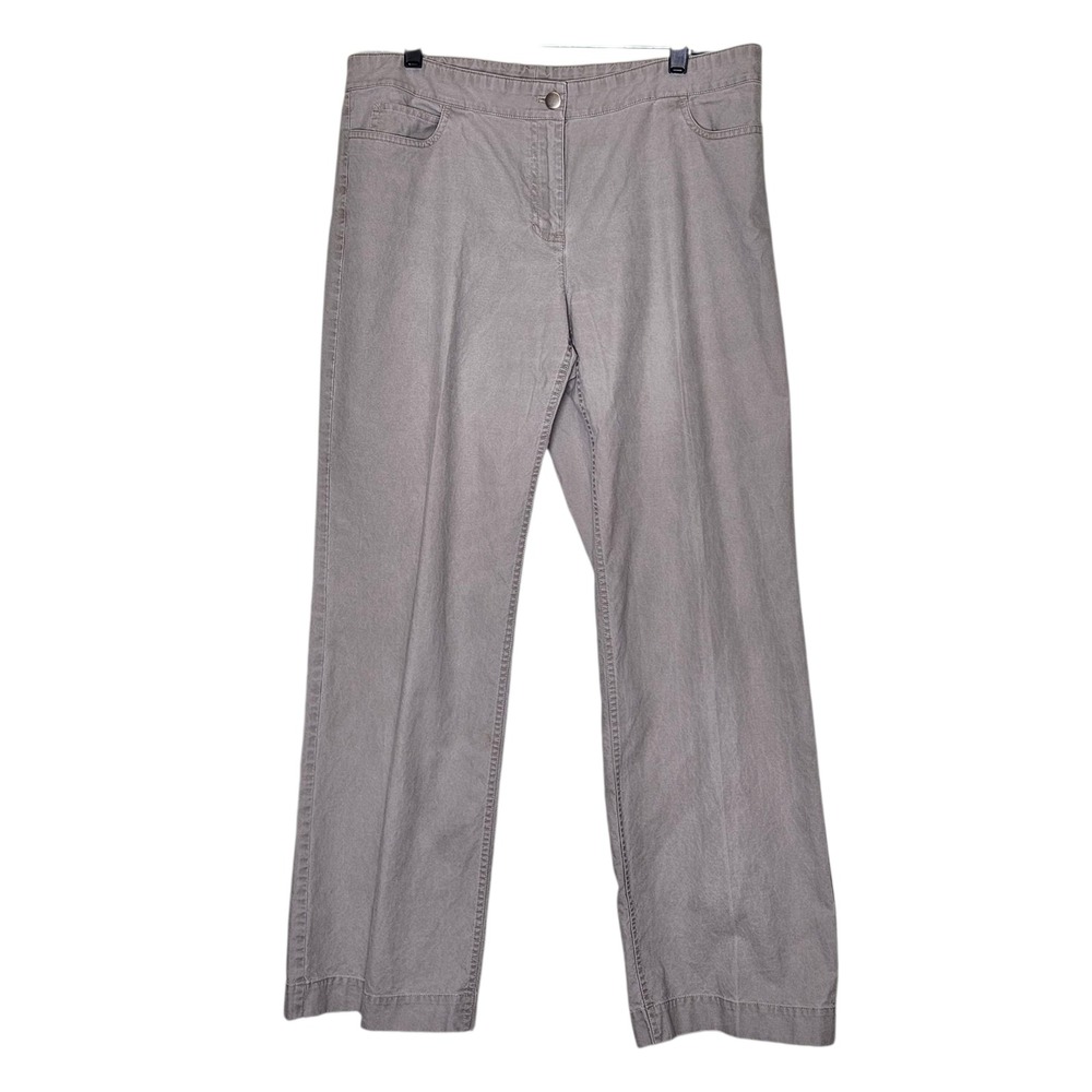 Eileen Fisher Pants Womens M Beige Wide Leg Casual‎ Trousers Casual Sustainable